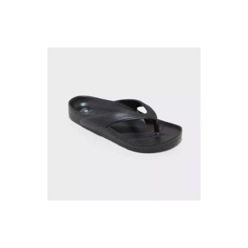 Shade & Shore Traci Footbed Sandals in Black - Picture 1 of 7